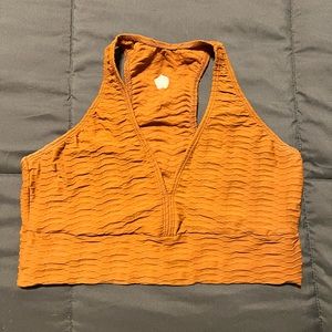 Booty by Brabants sports bra. Size curvy. Tannish orange color